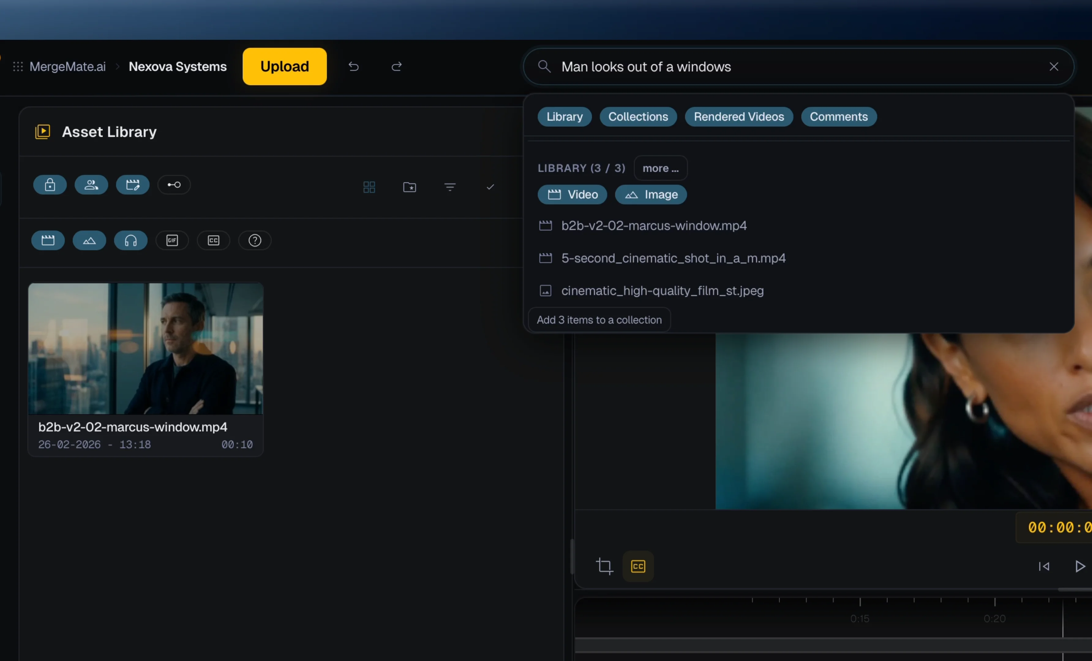MergeMate.ai AI-powered media similarity search and vector analysis
